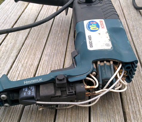 BOSCH GBH 2000 - suppression filter replaced