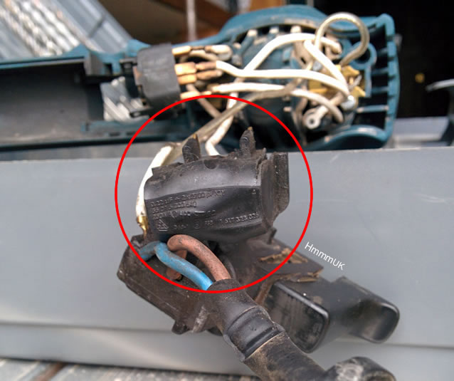 Split suppression filter in a BOSCH SDS drill